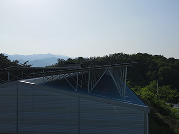 Hệ thống lắp đặt mái kim loại 268KW, Hàn Quốc