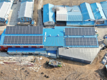 dự án năng lượng mặt trời mái kim loại hàn quốc 282kw Seoul, Hàn Quốc